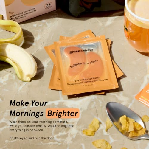 Brightening Eye Patches for Dark Circles - 48 Pairs - Vitamin C & Hyaluronic Acid