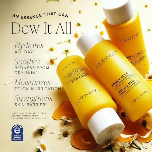 Hydrating Honey Milk Essence & Ceramide Moisturizer Duo for Skin Barrier & Glow