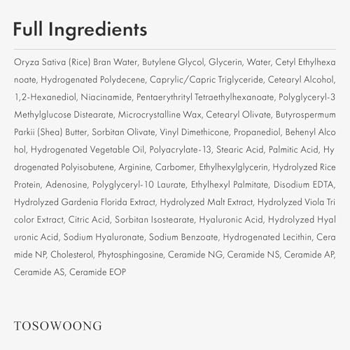 Hydrating Rice Cream for Skin Barrier Repair & Glow - 42% Rice Bran Water