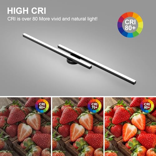 Modern Ceiling Light Fixture with Remote - Black Sputnik 43.3 Inch Dimmable LED Lamp