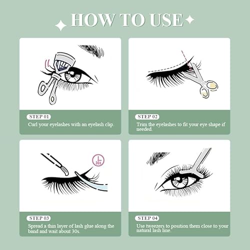 Mascara in Black, Waterproof Mascara with Special Brush for Sparse/Short Eyelashes, No Clumping, Easy to Apply, Natural, Long-Lasting