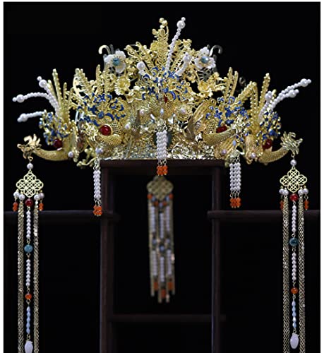 Getrelax Phoenix Chinese Wedding Tiara Headband Bridal Hair Accessory