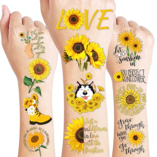 Fairy Temporary Tattoo Stickers - 12 Sheets Glitter Butterfly & Mermaid Eye Stickers, Festive Face Jewels for Holiday Parties, Stocking Stuffers Gift for Women Teens, Waterproof