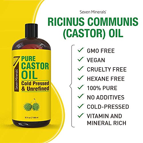 Seven Minerals Pure Grapeseed Oil & Pure Castor Oil