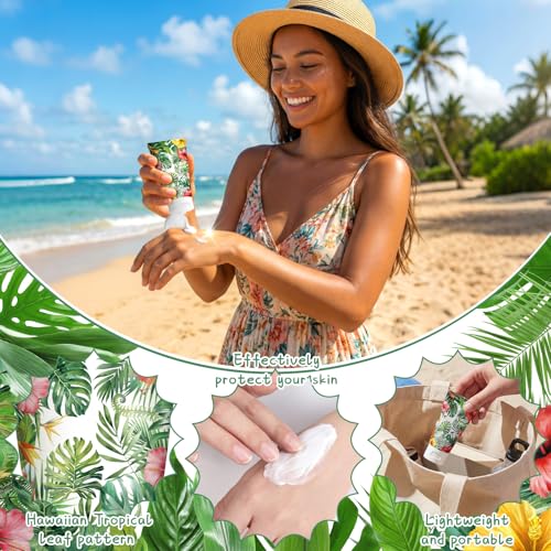 Fresh Hawaii Mini Sunscreen Lotion SPF 30+ 30 Pack - Travel Size, Tropical Design