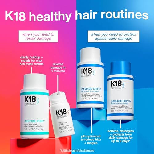 K18 Damage Shield Color Safe Shampoo 16 Fl Oz - Hair Repair & Color Safe Care