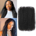 1B Afro Kinky Curly Human Hair Bundle - 16 Inch, Natural Black, 50g