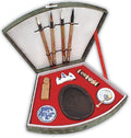 Sumi-E Brush Set with Animal Hair - Multicolor Fan Art Brushes for Calligraphy