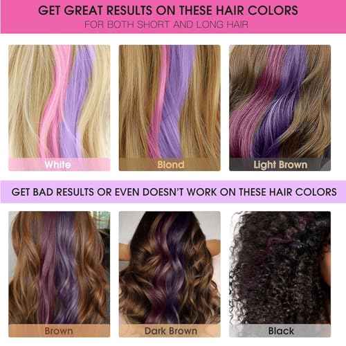 10 Colors Hair Chalk Comb for Girls Kids, Temporary Hair Dyeing for Kids, Adults and DIY Cosplay, Easy to Wash, Works on All Hair Colors