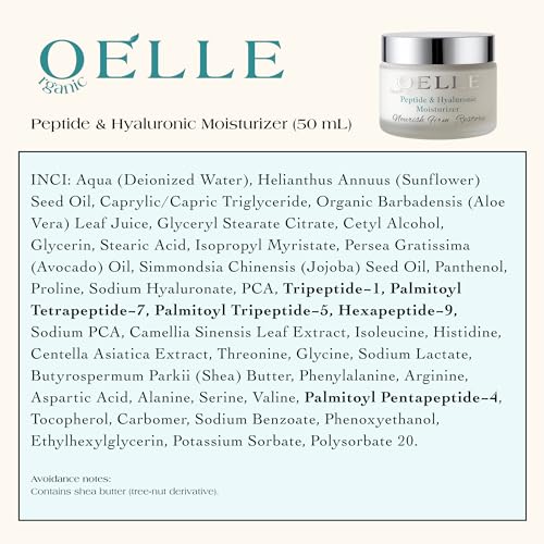 Moisturizer ? Advanced Peptide & Hyaluronic Firming Face Cream with Botanical Extracts, Avocado & Jojoba Oil ? Hydrating, Anti-Aging, Fragrance-Free for All Skin Types