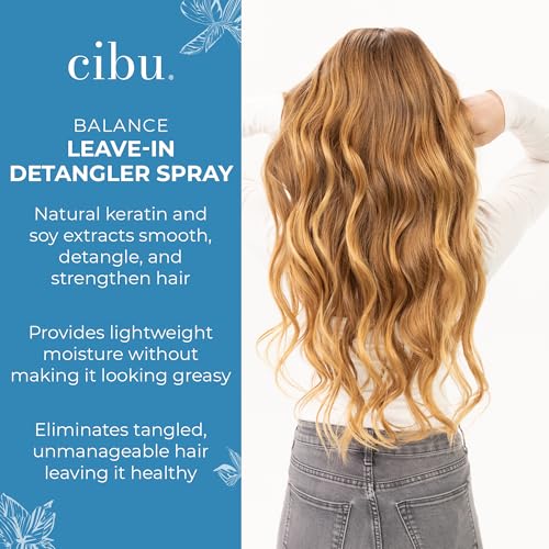 Leave-In Moisturizing Detangler Spray for All Hair Types - 8 Ounces