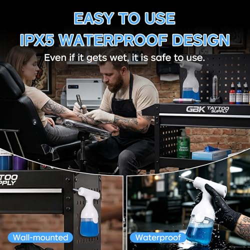 Electric Tattoo Soap Foam Dispenser 12oz — One-Hand Auto Foam Maker, Rechargeable