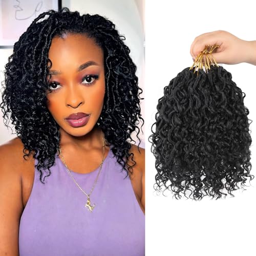 Goddess Locs Crochet Hair 8 Inch - 9 Packs, Natural Full Look, Easy Install