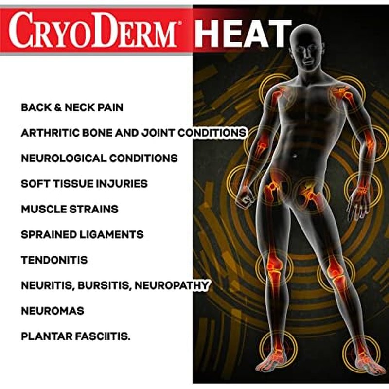 CryoDerm Heat Lotion 3 oz Roll On