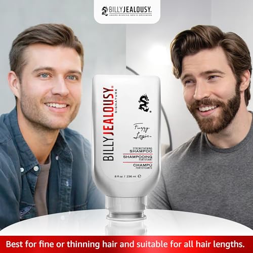 Men's Strengthening Shampoo with Volume & Hair Growth - 8 Fl Oz - Peppermint Scent