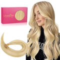 WENNALIFE U Tip Hair Extensions 14in 50g Light Blonde Golden Blonde Remy Keratin