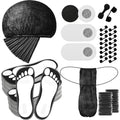 Chicingyou Black Disposable Spray Tan Accessories Kit - 125 pcs, Salon & Home Use