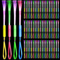 200 Pcs Fiber Optic LED Glow Sticks with Batteries - Party & Event Wands