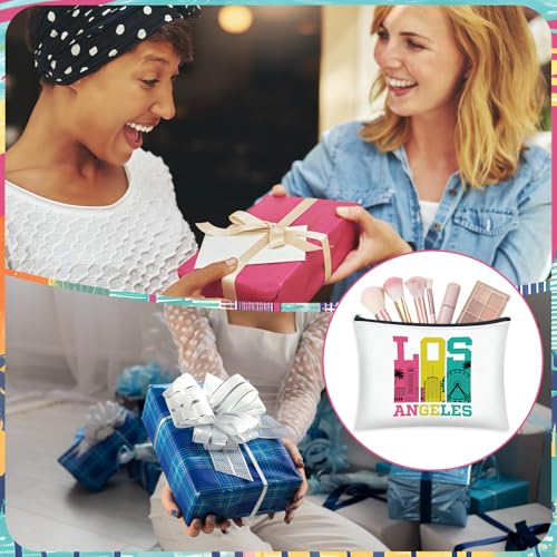 Los Angeles Cosmetic Bag Set - 16 Travel Makeup Pouches for Women & Gifts Variation of THIS Listing