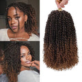 Pre-Looped Boho Faux Locs Crochet Hair T30 14 Inch - Pack of 8 for Black Women