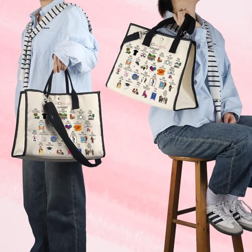 MNIGIU Tv Show Gift Lorelai Rory Tv Show Fan Gift Tv Show Tote Bag for Women