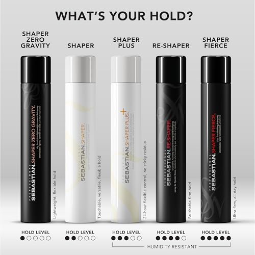 Sebastian Professional Shaper Hairspray | Flexible to Medium Hold | Brushable & Versatile Styling Control | For All Hair Types
