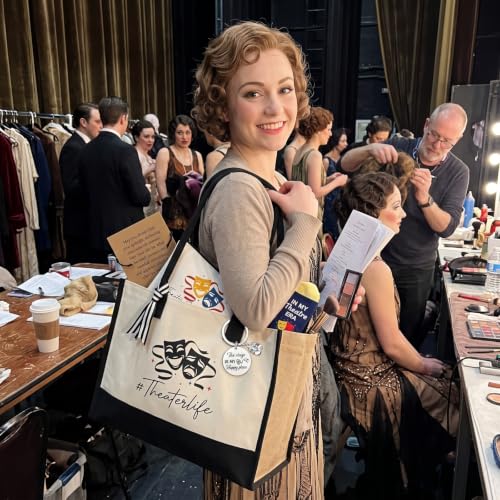 Theater Gift Set for Women Drama Christmas Actor Gift with Tote Socks Keychain & Bracelet