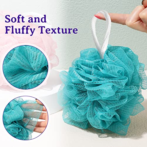 Umigy 36 Pcs Colorful Mesh Bath Loofahs Bulk Exfoliating Body Scrubbers for Men & Women
