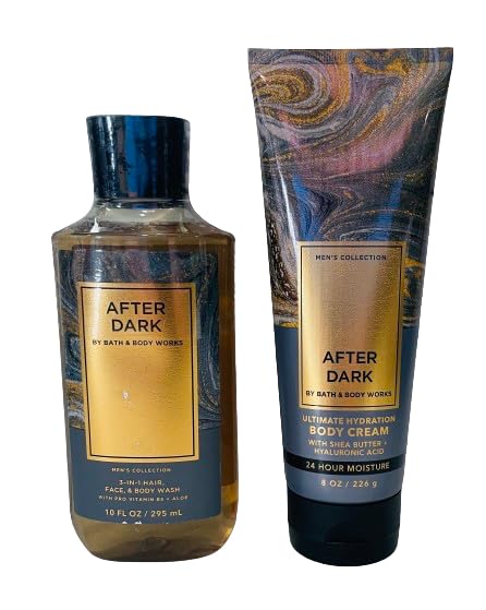 Men's 3-in-1 Hair Face & Body Wash with Hydrating Body Cream Set