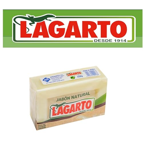 Lagarto JAB?N Natural Green 250 Gr + Lagarto JAB?N Natural 250 Gr (Pack of 2)