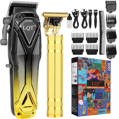 LQT Yellow Cordless Hair & Beard Trimmer Set for Men - Barber-Grade, Low Noise, USB Charging