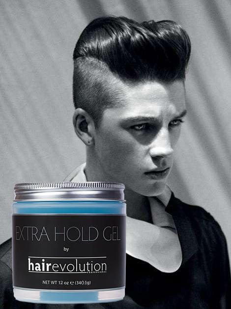 Hair Styling Gel Extra Hold 12 oz Alcohol-Free with Botanical Blend for Thick, Shiny Hair