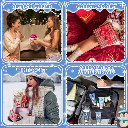 Winter Hand Cream Christmas Hand Cream Gifts Hand Lotion Bulk Gift Set Moisturizing Cracked Hand Care Lotion 1.1 Fl oz Travel Size Dry Skin Xmas Stocking Stuffers Men Women Kids Coworkers (36)