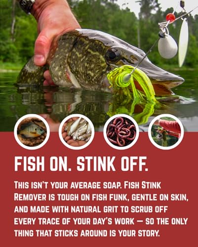 DockTime Heavy-Grit Hand & Body Soap Set with Lure - Fishing Gift for Men & Women