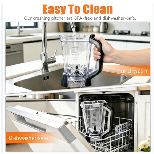 72 oz Replacement Blender Pitcher with Lid for Ninja BN750 BN800 Series