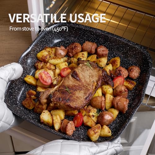 Black 24-Piece Ceramic Cookware Set with Detachable Handles - Nonstick, Induction Safe
