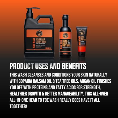 GIBS Grooming Man Wash Shampoo & Biofuel Conditioner Pack of 2 - 33.8 fl oz each