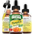 MYVIDAPURE Organic PUMPKIN SEED OIL Certified Organic WILD GROWTH RAW Pure EXTRA VIRGIN UNREFINED for Skin, Face, Body, Hair and Lip Care (1 Fl Oz)