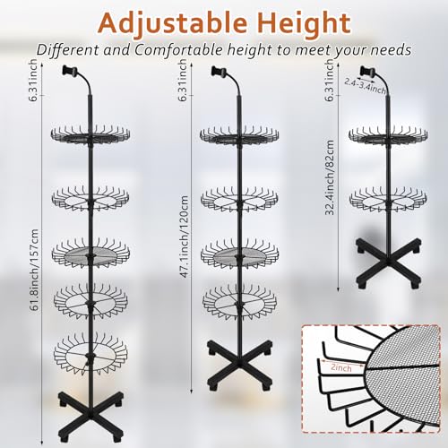 Braiding Hair Rack Standing Hair Extension Holder 140 Pegs Braiding Hair Rack and Divider Stand with Phone Holder & Stylist Hair Braiding Tools for Hair Salon Home Traveling
