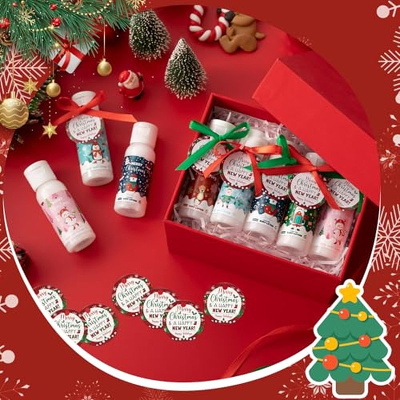 24 Set Christmas Hand Cream Gift Moisturizing Hand Lotion for Women Travel Size Lotion for Christmas Party Favors with Card for Xmas Mother Teacher Stocking Stuffer