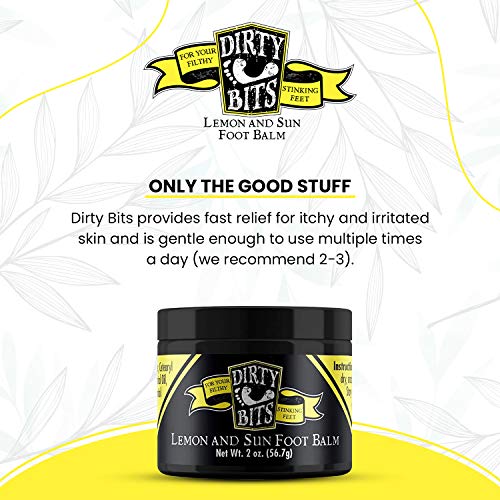 Lemon and Tea Tree Oil Natural Foot Balm | Extra Strength Plant Rich Balm for Fast Acting Relief | Topical Ultra Care for Itchy Feet, Toenails, Heels and Cracked Feet | Care for Athletes