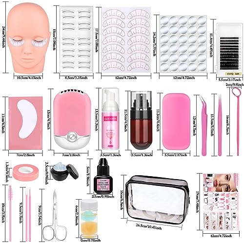 Eyelash Extension Kit for Beginners and Professionals - 404 pcs