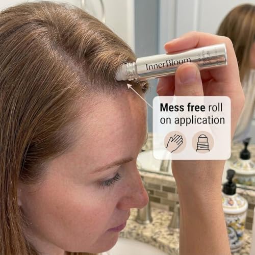 Innerbloom Minoxidil 5% Hair Growth Serum Roll-On with Rosemary Oil & Biotin