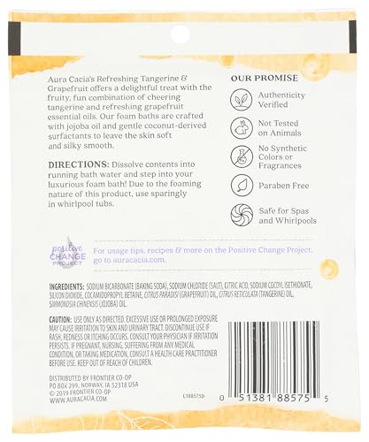 Foam Bath Tangerine Grapefruit - 2.5 oz Natural Botanical Body Wash