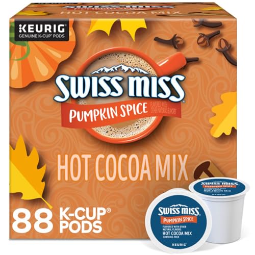Swiss Miss Pumpkin Spice Hot Cocoa Pods - 88 Count Single Serve for Keurig