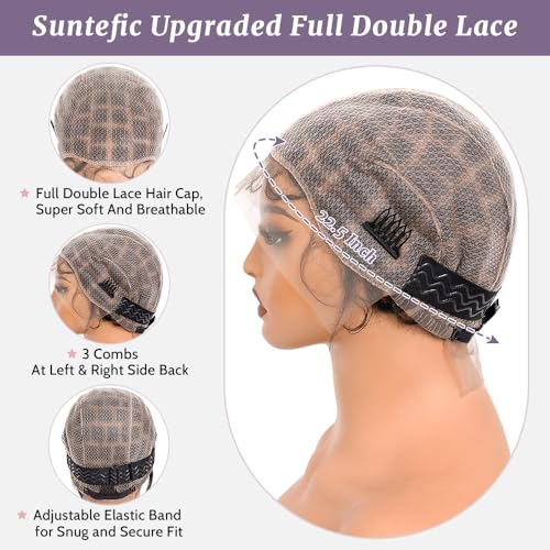 Braided Wig Cap with Baby Hair - Human Crochet Cap for Crochet Braids, Glueless, HD Lace, Black #1B - 99 Sections