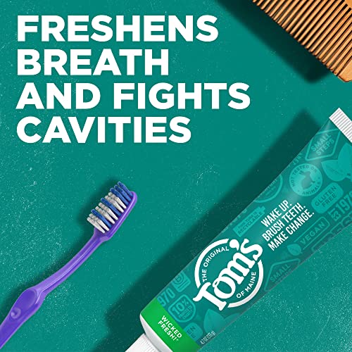 Natural Fluoride Toothpaste with Peppermint - 2 Pack, 4.7 oz Tubes