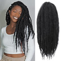 18 Inch Marley Twist Braiding Hair - 8 Pack, 1B# Natural Black, Crochet Faux Locs