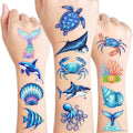 Winter Skiing Temporary Tattoos 10 Sheets 100 PCS Snowboard Party Decorations Favors Supplies Snow Theme Birthday Stickers Gifts for Boys Girls Kids Class School Prizes Carnival Christmas