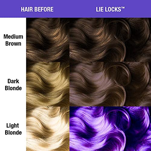 Semi Permanent Blue Violet Hair Dye 4oz - Vibrant, Long-Lasting Color - 2 Pack